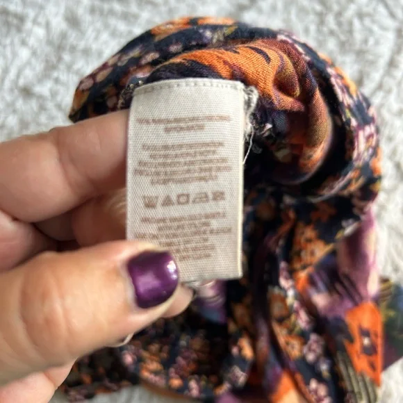 Free People‎ Orange and Purple Cargo Shorts - Picture 6 of 9